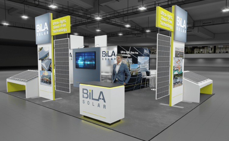 Photo of Bila Solar booth at RE+ Las Vegas